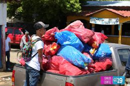 Gobierno envía miles de juguetes a niñ@s de Puerto Morazán y Tonalá 