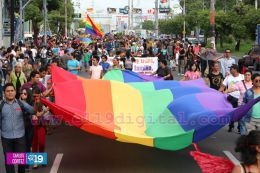 Caminata de la comunidad LGBTI en Nicaragua