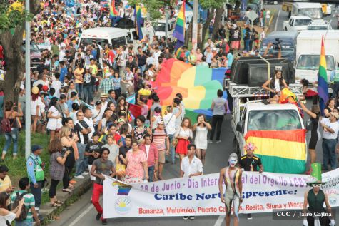 Caminata de la comunidad LGBTI en Nicaragua