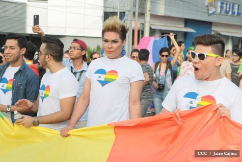 Caminata de la comunidad LGBTI en Nicaragua