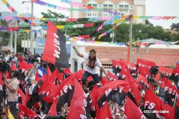 Daniel y Rosario celebran el 37 Aniversario del Repliegue Táctico a Masaya