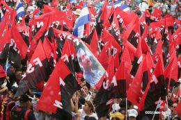 Daniel y Rosario celebran el 37 Aniversario del Repliegue Táctico a Masaya