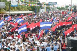Daniel y Rosario celebran el 37 Aniversario del Repliegue Táctico a Masaya
