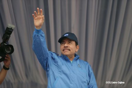 Daniel y Rosario celebran el 37 Aniversario del Repliegue Táctico a Masaya