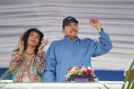 Daniel y Rosario celebran el 37 Aniversario del Repliegue Táctico a Masaya