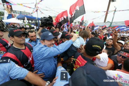 Daniel y Rosario celebran el 37 Aniversario del Repliegue Táctico a Masaya