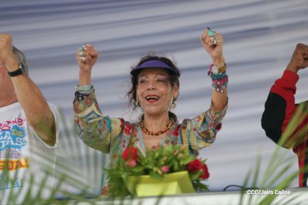 Daniel y Rosario celebran el 37 Aniversario del Repliegue Táctico a Masaya