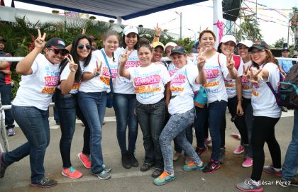 Presidente Daniel y Compañera Rosario en 37 Aniversario del Repliegue a Masaya