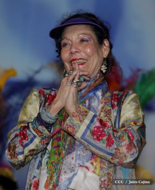 Presidente Daniel y Compañera Rosario en 37 Aniversario del Repliegue a Masaya