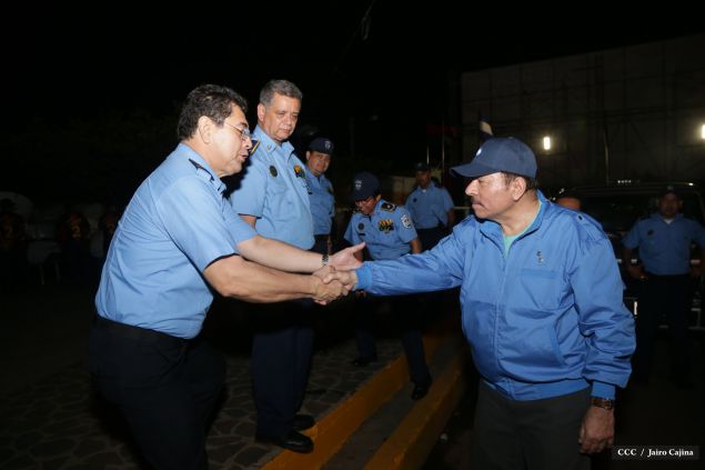 Presidente Daniel y Compañera Rosario en 37 Aniversario del Repliegue a Masaya