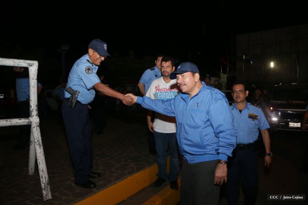 Presidente Daniel y Compañera Rosario en 37 Aniversario del Repliegue a Masaya