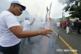 Managuas celebran la popular Roza del Camino