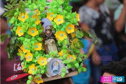 Miles acompañan a Santo Domingo en su recorrido por Managua