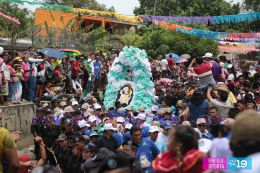 Miles acompañan a Santo Domingo en su recorrido por Managua