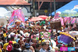 Miles acompañan a Santo Domingo en su recorrido por Managua