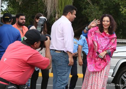 Daniel y Rosario, fórmula presidencial del Frente Sandinista y la Alianza Unida, Nicaragua Triunfa