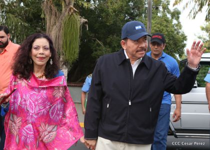 Daniel y Rosario, fórmula presidencial del Frente Sandinista y la Alianza Unida, Nicaragua Triunfa