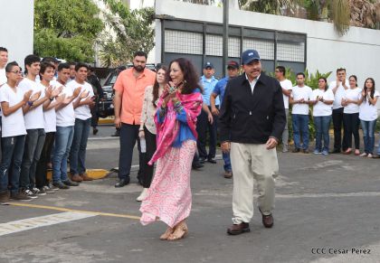 Daniel y Rosario, fórmula presidencial del Frente Sandinista y la Alianza Unida, Nicaragua Triunfa