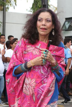 Daniel y Rosario, fórmula presidencial del Frente Sandinista y la Alianza Unida, Nicaragua Triunfa