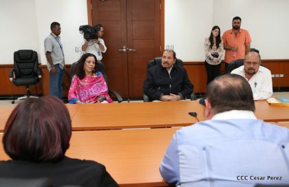 Daniel y Rosario, fórmula presidencial del Frente Sandinista y la Alianza Unida, Nicaragua Triunfa