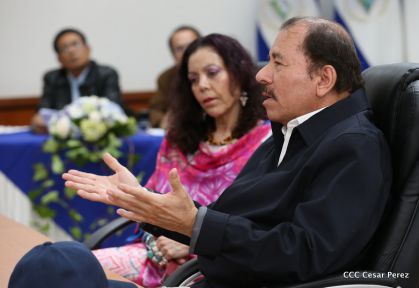 Daniel y Rosario, fórmula presidencial del Frente Sandinista y la Alianza Unida, Nicaragua Triunfa