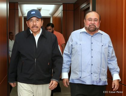 Daniel y Rosario, fórmula presidencial del Frente Sandinista y la Alianza Unida, Nicaragua Triunfa
