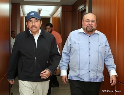 Daniel y Rosario, fórmula presidencial del Frente Sandinista y la Alianza Unida, Nicaragua Triunfa