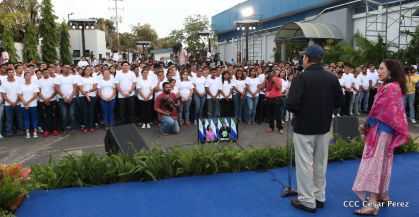 Daniel y Rosario, fórmula presidencial del Frente Sandinista y la Alianza Unida, Nicaragua Triunfa