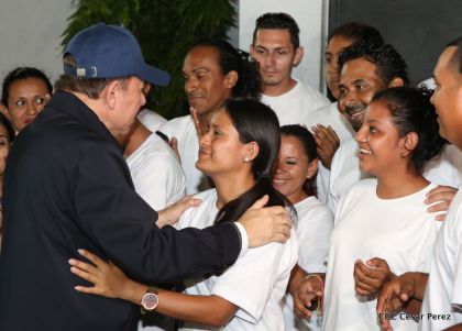 Daniel y Rosario, fórmula presidencial del Frente Sandinista y la Alianza Unida, Nicaragua Triunfa