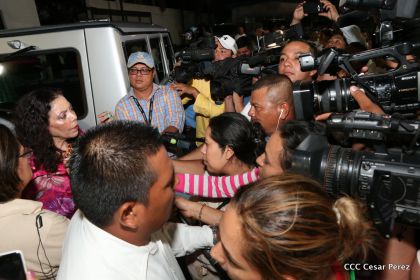 Daniel y Rosario, fórmula presidencial del Frente Sandinista y la Alianza Unida, Nicaragua Triunfa