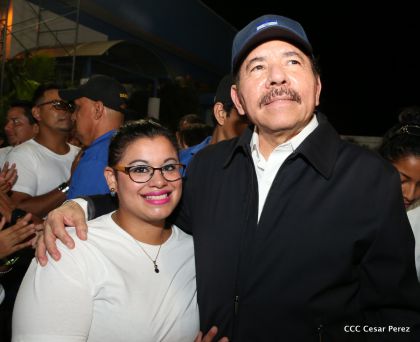 Daniel y Rosario, fórmula presidencial del Frente Sandinista y la Alianza Unida, Nicaragua Triunfa