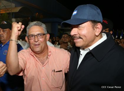 Daniel y Rosario, fórmula presidencial del Frente Sandinista y la Alianza Unida, Nicaragua Triunfa