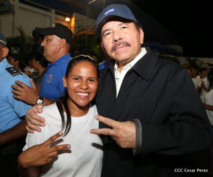 Daniel y Rosario, fórmula presidencial del Frente Sandinista y la Alianza Unida, Nicaragua Triunfa