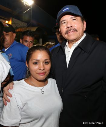 Daniel y Rosario, fórmula presidencial del Frente Sandinista y la Alianza Unida, Nicaragua Triunfa