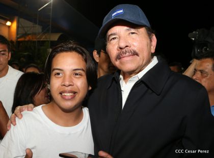 Daniel y Rosario, fórmula presidencial del Frente Sandinista y la Alianza Unida, Nicaragua Triunfa