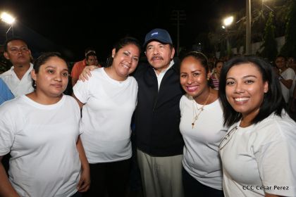 Daniel y Rosario, fórmula presidencial del Frente Sandinista y la Alianza Unida, Nicaragua Triunfa