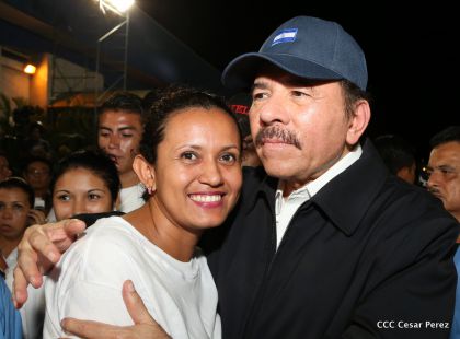 Daniel y Rosario, fórmula presidencial del Frente Sandinista y la Alianza Unida, Nicaragua Triunfa