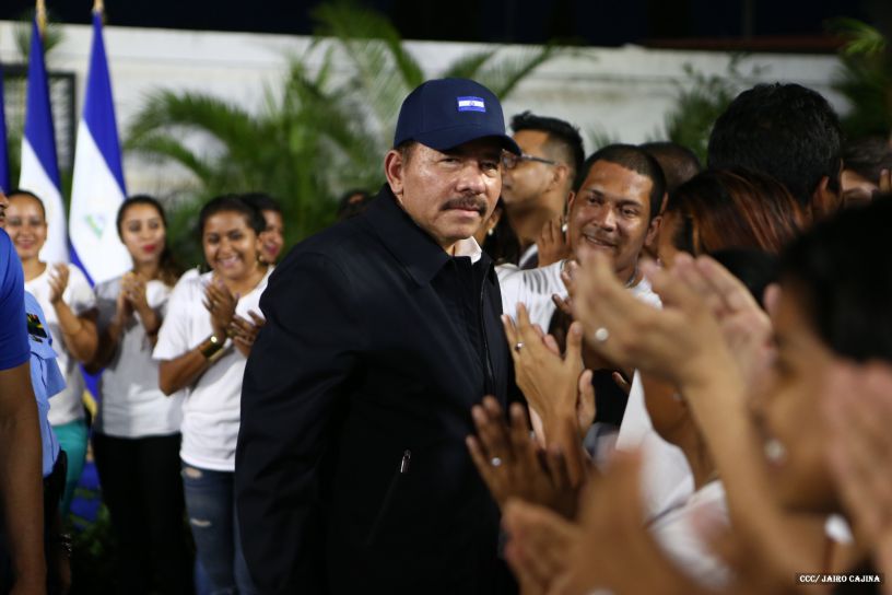 Daniel y Rosario, fórmula presidencial del Frente Sandinista y la Alianza Unida, Nicaragua Triunfa