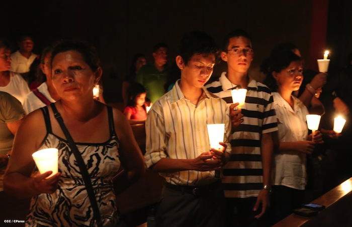 Misa Pascual en Catedral de Managua