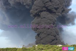 Incendio de tanques de Puma Energy en Puerto Sandino