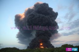 Incendio de tanques de Puma Energy en Puerto Sandino