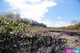 Culmina incendio en Puerto Sandino