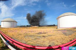 Culmina incendio en Puerto Sandino