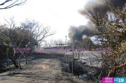Culmina incendio en Puerto Sandino