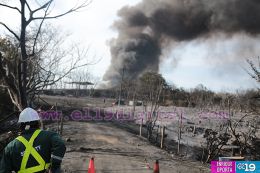 Culmina incendio en Puerto Sandino