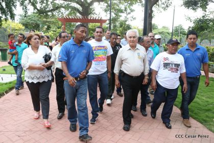 Comando Rigoberto López recorre espacios de recreación en Managua