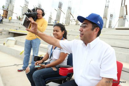 Recorrido por avances del Nuevo Estadio Nacional