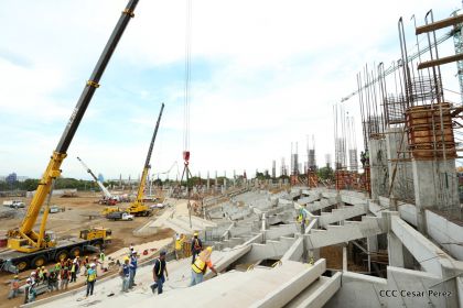 Recorrido por avances del Nuevo Estadio Nacional