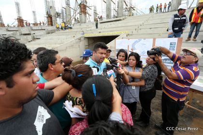 Recorrido por avances del Nuevo Estadio Nacional
