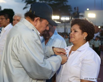 Daniel y Rosario conmemoran 49 aniversario de Pancasán y 37 aniversario del Cuerpo Médico Militar